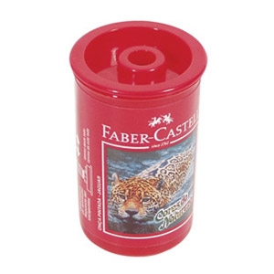 Šiljilo pvc s kutijom Faber Castell 581312 crveno