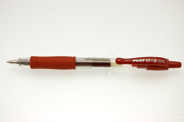 Kemijska olovka Pilot G-2 0.5 crvena