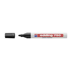 Marker permanentni lakirajući 2-4mm Edding 750 crni