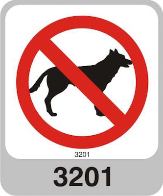 Naljepnica Zabranjen ulaz za životinje