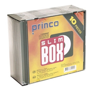 Kutija za 1 CD slim pk10 Princo crna