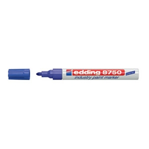 Marker industrijski lakirajući 2-4mm Edding 8750 plavi