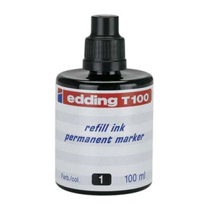 Tinta za marker permanentni 100ml Edding T100 crna