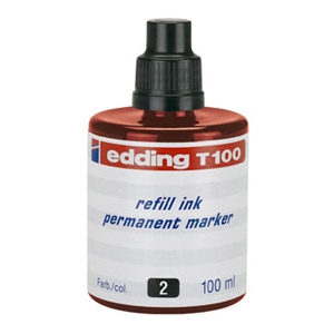 Tinta za marker permanentni 100ml Edding T100 crvena