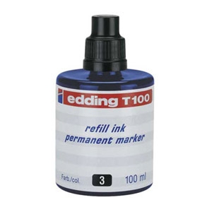 Tinta za marker permanentni 100ml Edding T100 plava