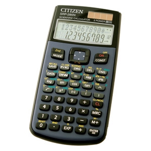 Kalkulator tehnički 10+2mjesta 455 funkcija Citizen SRP-285N blister